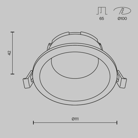Светильник встраиваемый Maytoni Technical Share (Пай) DL126-GX53-W