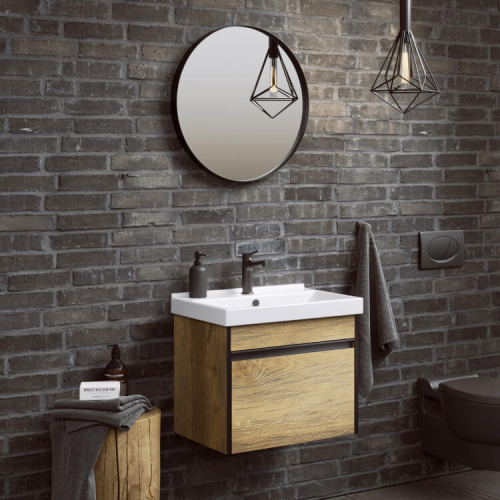 Тумба под раковину Aqwella Urban URB0105DB 47x38,5x46 подвесная - фото 2