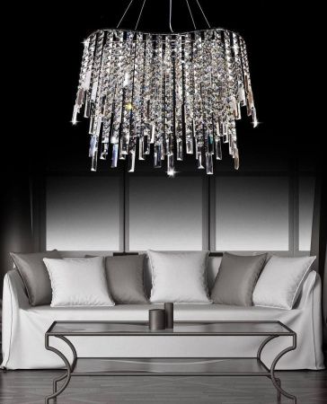 Люстра подвесная Lumina Deco Zucchero (Зуццхеро) LDP 2159-600 CHR