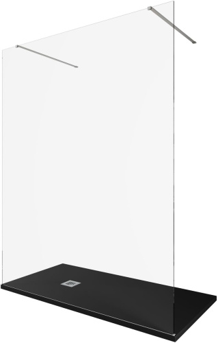 Душевая перегородка Allen Brau Infinity 3.21055.BA 160х200 стекло прозрачное профиль серебро брашированное - фото 4