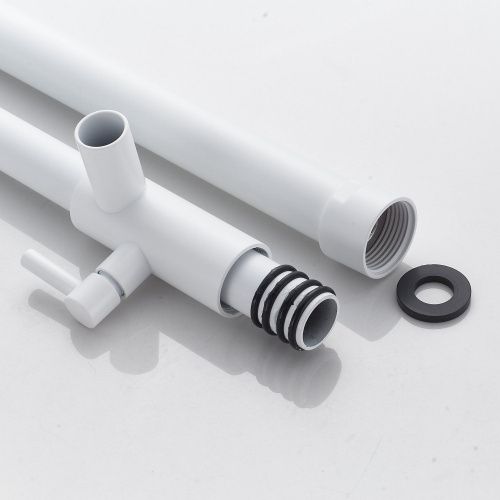 Душевая стойка Shevanik S6136C настенная цвет белый - фото 5