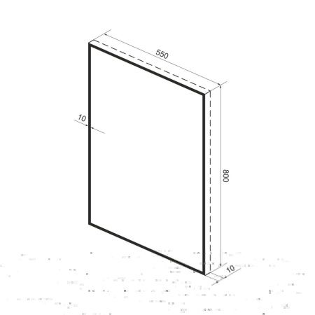 Зеркало Wellsee 7 Rays' Spectrum 172200600 60х80 подвесное