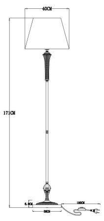 Торшер Arte Lamp GRACIE (ГРАЦИЕ) A7301PN-1PB