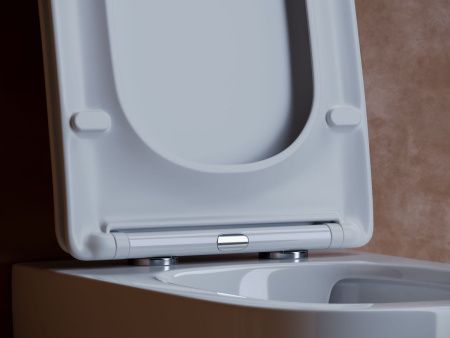 Унитаз подвесной Ceramica Nova NOEL CN3013 белый с сиденьем микролифт безободковый душевой смыв