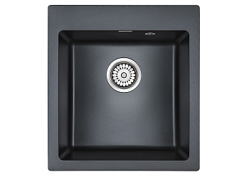 Кухонная мойка Paulmark KANTE 45 PM104651-BLM 47х51 цвет черный металлик