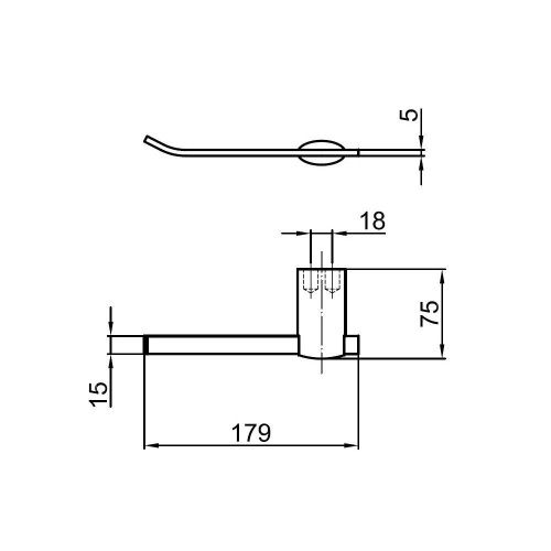 Бумагодержатель Webert Aria AI500801015 - фото 3