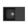 Кухонная мойка Maretti KT735-BL 75х50 цвет черный поверхность матовая