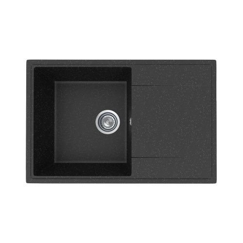Кухонная мойка Maretti KT735-BL 74х48 цвет черный поверхность матовая - фото 2