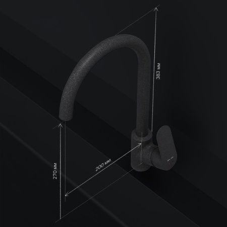 Смеситель для кухни Am.Pm Like F8007122 на мойку черный