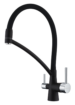 Смеситель для кухни Paulmark SIEGEN Si213111-401 на раковину антрацит без термостата