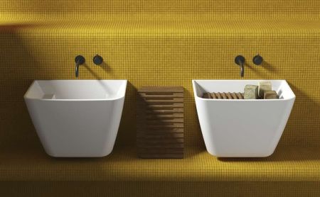 Раковина из сантехнического фарфора Galassia Meg11Pro 5482 60х50 подвесная цвет белый