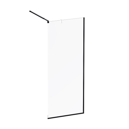 Душевая перегородка Am.Pm Func W84WI-80-F1-BTE 80х200 стекло прозрачное профиль черный - фото 2