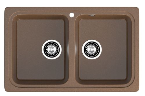 Кухонная мойка Granfest Standart S-780K терракот 79х50 цвет коричневый поверхность матовая