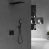 Душевая система Vincea VSFW-401TMB встраиваемая в стену цвет черный с термостатом