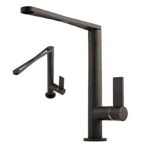 Смеситель для кухни Webert Essential EN920301560 на мойку черный - фото 2