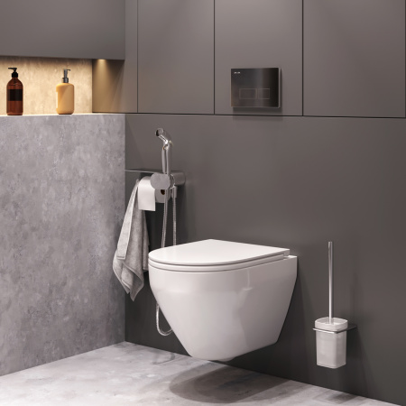 Унитаз подвесной Am.Pm Spirit V2.0 CK70H1003W белый с сиденьем микролифт безободковый душевой смыв