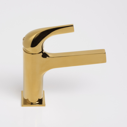 Смеситель WasserKRAFT Sauer 7100 7103 на раковину золото - фото 4