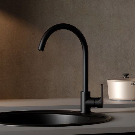 Смеситель для кухни Clever ROCKET 62084 на мойку черный