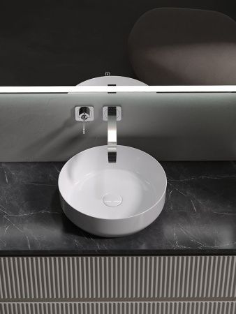 Тумба под раковину Sancos SNOB R SNR100CE 100х40 подвесная цвет бежевый