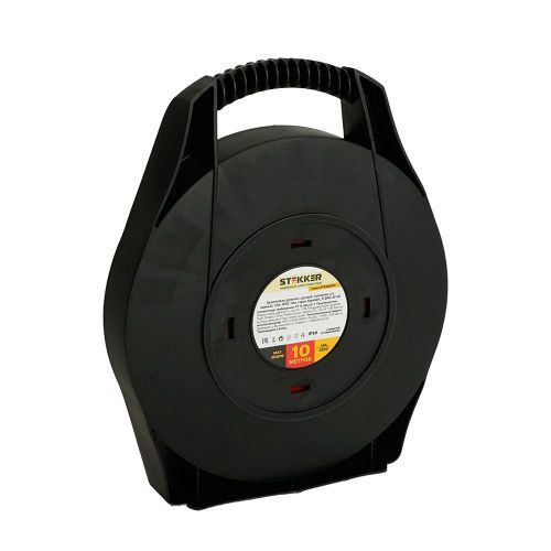 Удлинитель-рулетка на 4 розетки с/з с ручкой STD06-40-50 10м Stekker Standart (Стандарт) 50179 - фото 4