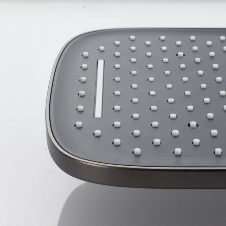 Душевая система Shevanik S4035T встраиваемая в стену цвет оружейная сталь