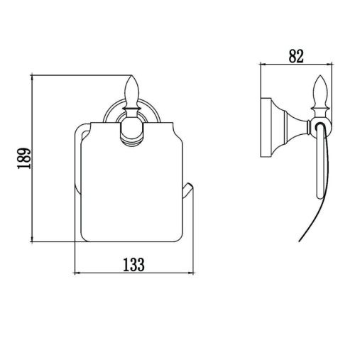 Бумагодержатель Savol S-06851A - фото 3
