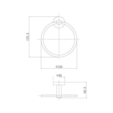 Кольцо для полотенец Fashun A51504