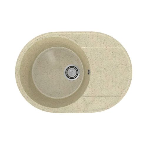 Кухонная мойка Practik PR-610 PR-M-610-002 61х47 цвет бежевый поверхность глянцевая - фото 2