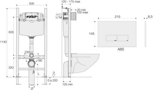 Инсталляция Valsir KIT P3 CR VS0853202 - фото 4