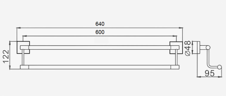 Полотенцедержатель D-Lin D252222