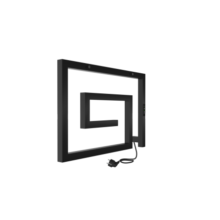 Полотенцесушитель электрический Indigo Lira DGL40-60BRRt 60х40 черный