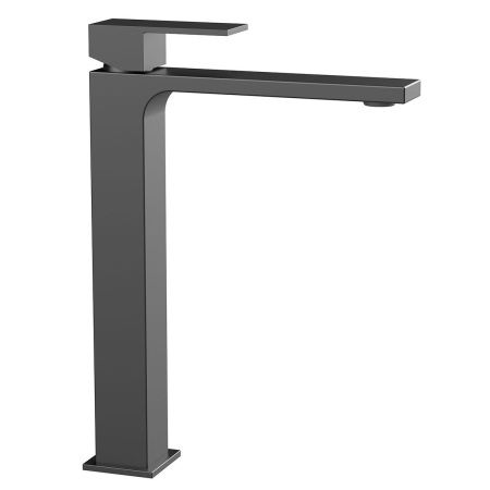 Смеситель для раковины Vincea Cube VBF-1C02GM на столешницу вороненая сталь