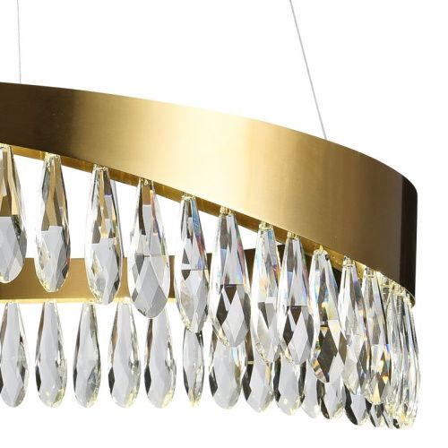 Люстра подвесная Natali Kovaltseva Halos (Халос) LED LAMPS 81356 GOLD SATIN - фото 2