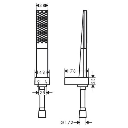 Душевой гарнитур Hansgrohe Rainfinity 26856000 настенный хром