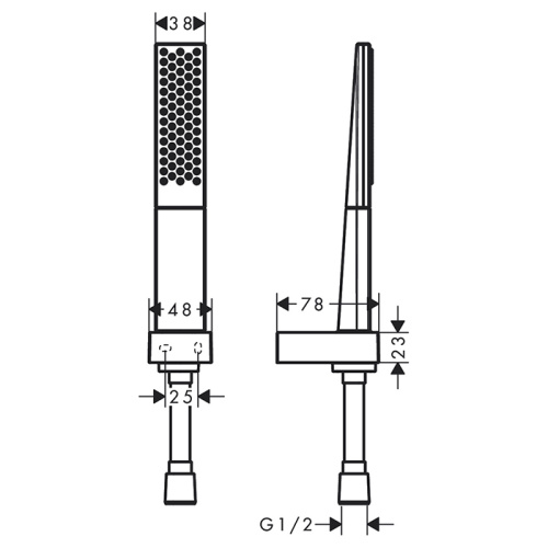Душевой гарнитур Hansgrohe Rainfinity 26856000 настенный хром - фото 2