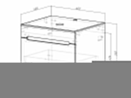 Тумба с раковиной Sintesi STL.W7817_SIN-LVB-APP-409 60х60 подвесная цвет бежевый