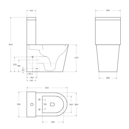 Унитаз напольный с бачком BelBagno FLAY-R BB2149CP-TOR/BB2149T/BB2111SC белый с сиденьем микролифт безободковый смыв торнадо