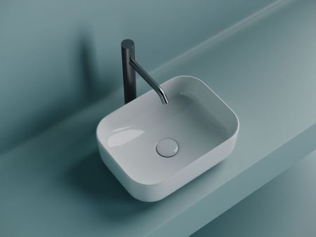 Раковина из сантехнического фарфора Ceramica Nova ELEMENT CN5042 40х30 накладная цвет белый без отверстий под смеситель