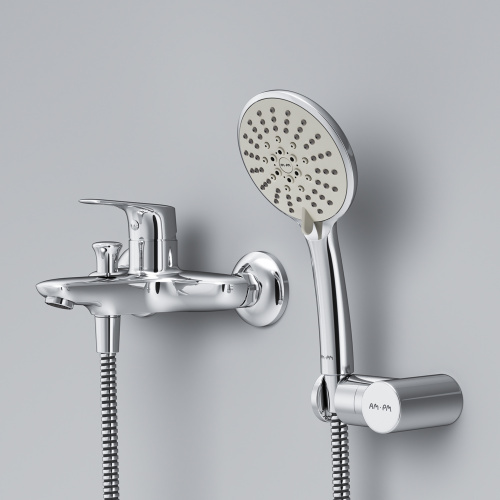 Смеситель для ванны и душа Am.Pm Joy F85E15000 настенный хром без термостата - фото 5