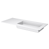 Раковина акриловая Armadi Art Quatro 793-120-W-R 120х50 накладная цвет белый без отверстий под смеситель