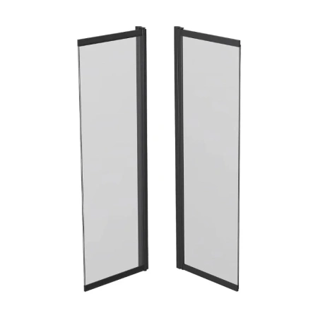 Душевая шторка на ванну Reflexion Slider RX15090CBL-21 90х150 стекло прозрачное профиль черный ориентация универсальная