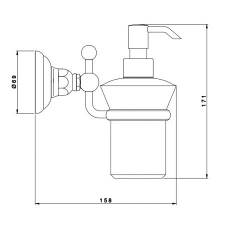 Дозатор Nicolazzi Accessori Classica R1489CR