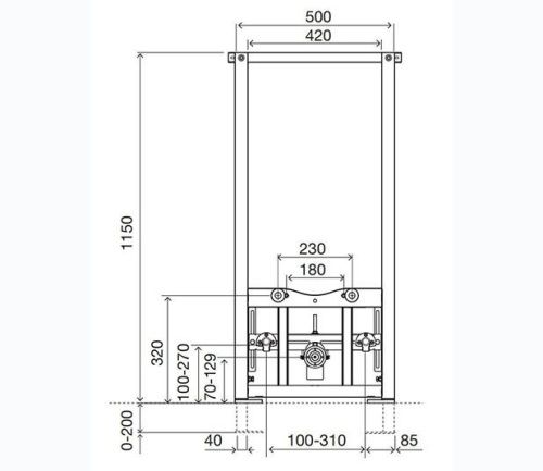 Монтажная рама для биде Oli BIDET 136078 - фото 2