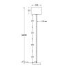 Торшер Uniel UML-T521 E27 BLACK/BLACK