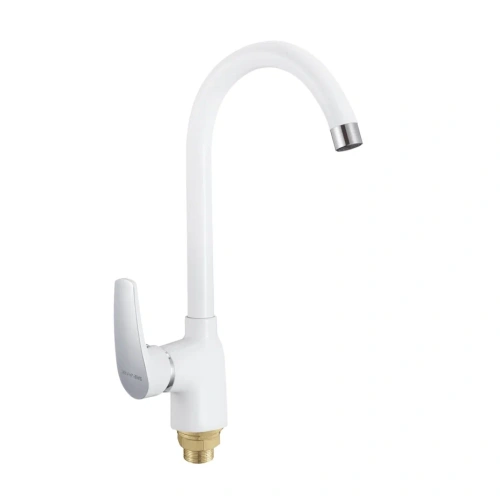 Смеситель для кухни Shevanik S5053F на мойку белый - фото 2