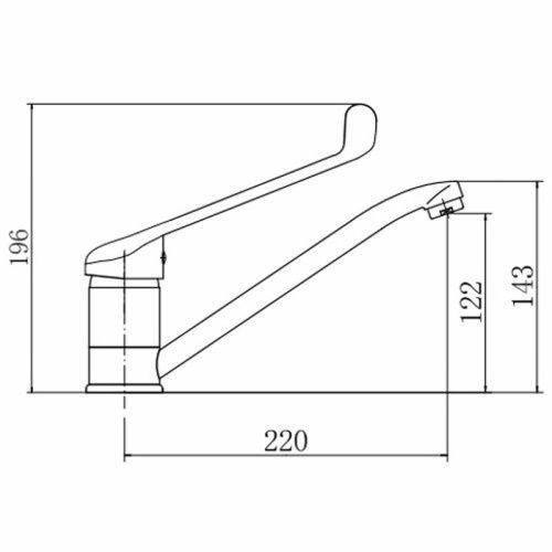 Смеситель Fashun A4254 на раковину хром - фото 3
