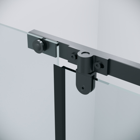 Душевая перегородка Grossman Pragma 200.K33.03.80.21.00 80х195 стекло прозрачное профиль черный матовый