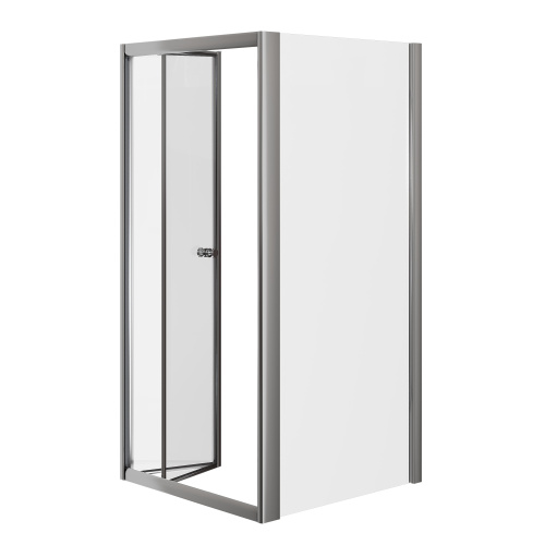 Душевой уголок Grossman Alba GR-8080Al2 80х80 стекло прозрачное профиль хром глянцевый - фото 3