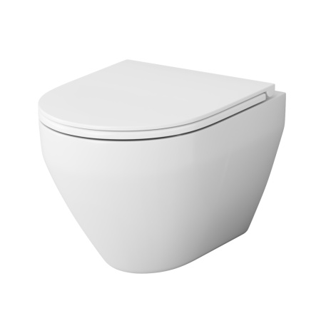 Унитаз подвесной Am.Pm Spirit V2.0 C701700SC белый с сиденьем микролифт безободковый каскадный смыв