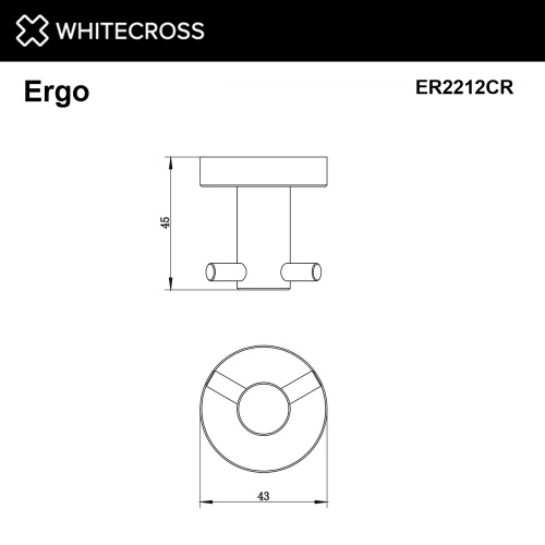 Крючок Whitecross ERGO chrome ER2212CR - фото 2